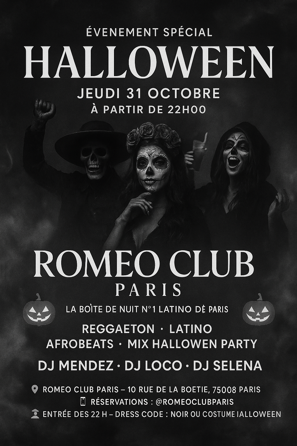 Soirée Halloween Romeo Club